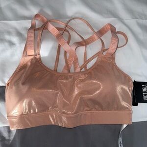 Victoria's Secret Metallic Peach Sports Bra
